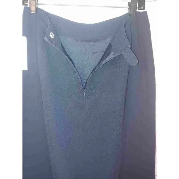 Charter Club VINTAGE Women's Size 10 Dark Navy Long Skirt - Picture 4 of 6